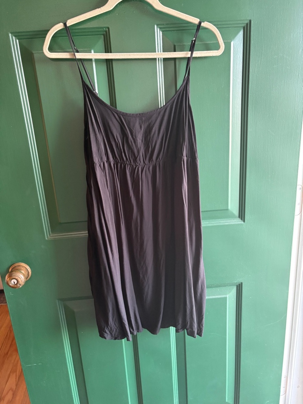wild fable Black Slip Chemise with Adjustable Straps